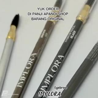 Jual Pensil Alis Implora Eyebrow Pencil 2 In 1 Dark Brown Hitam Coklat