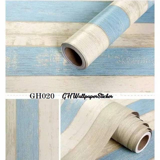 Jual Wallpaper Salur Serat Biru Walpaper Dinding Motif Salur Serat