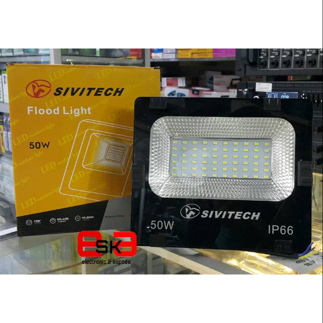 Jual Lampu LED Sorot 50 Watt 220 Volt SIVITECH White Shopee Indonesia