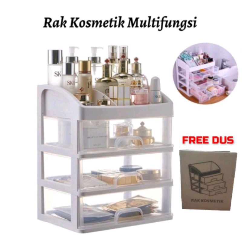 Jual Rak Kosmetik 3 Laci Susun Tempat Make Up Store Organizer