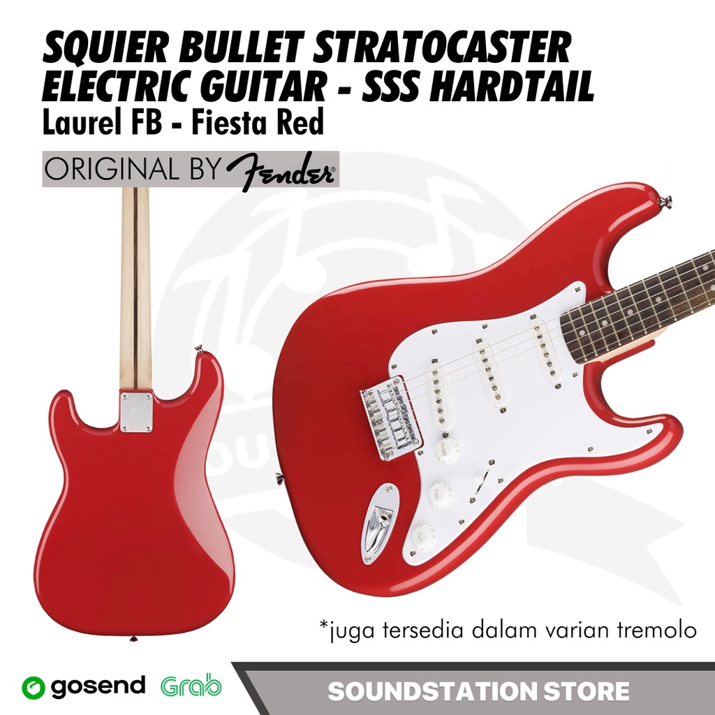 Jual Squier Bullet Stratocaster SSS Electric Guitar Laurel FB Gitar