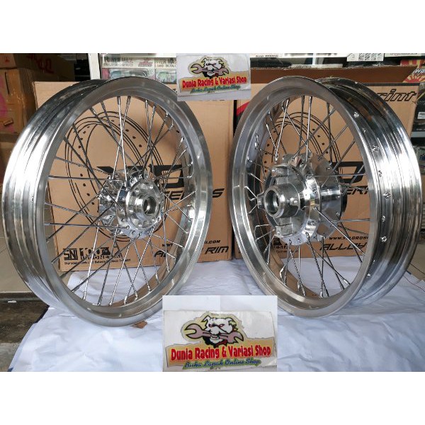 Jual BRILIANT Sepaket Velg Tiger Revo Rossi Sprint XD Polis Lebar