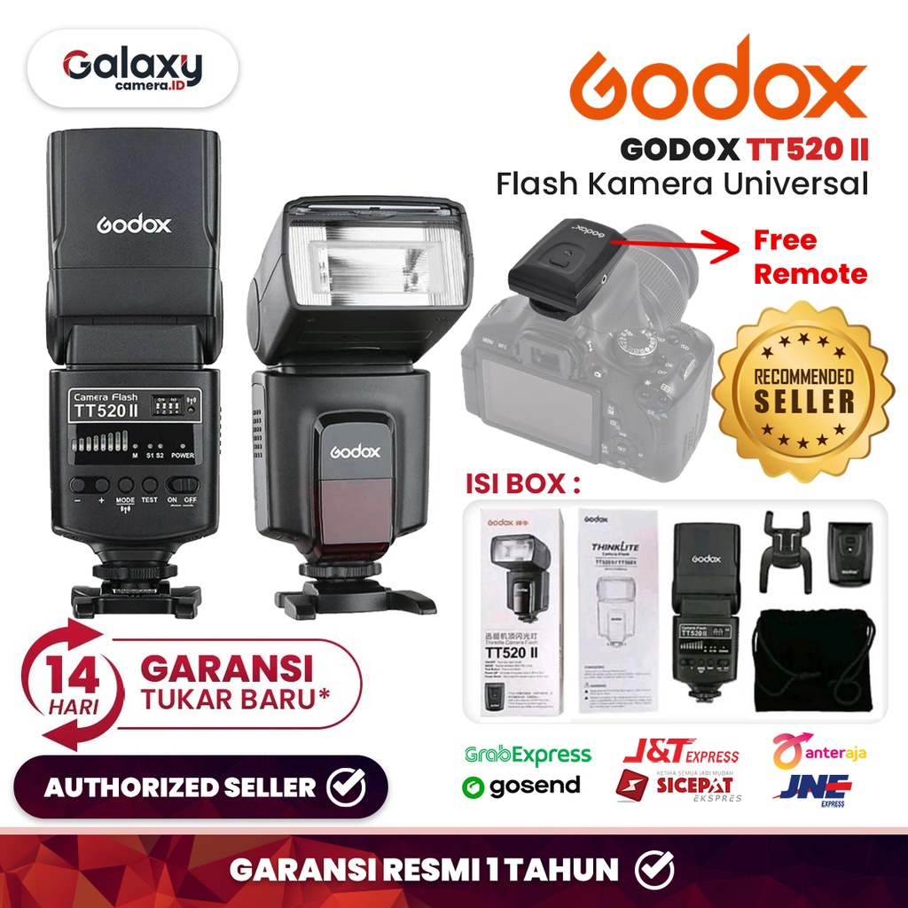 Jual Flash Godox TT520II Universal Flash Kamera TT520 II TT520 II TT