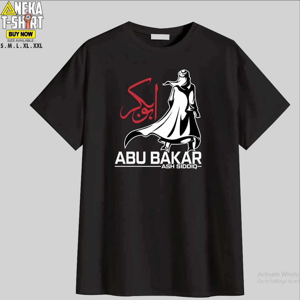 Jual Kaos Baju Sahabat Nabi Abu Bakar Ash Siddiq Kaos Muslim Dakwah