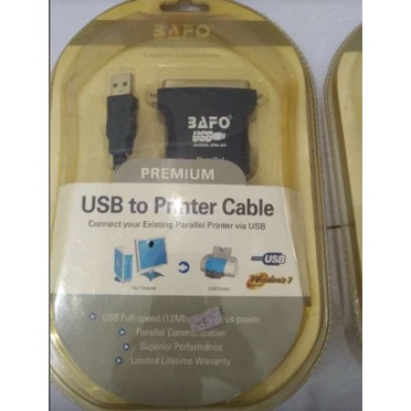 Jual Kabel USB To Paralel BAFO USB To Parallel Printer Paralel Cable