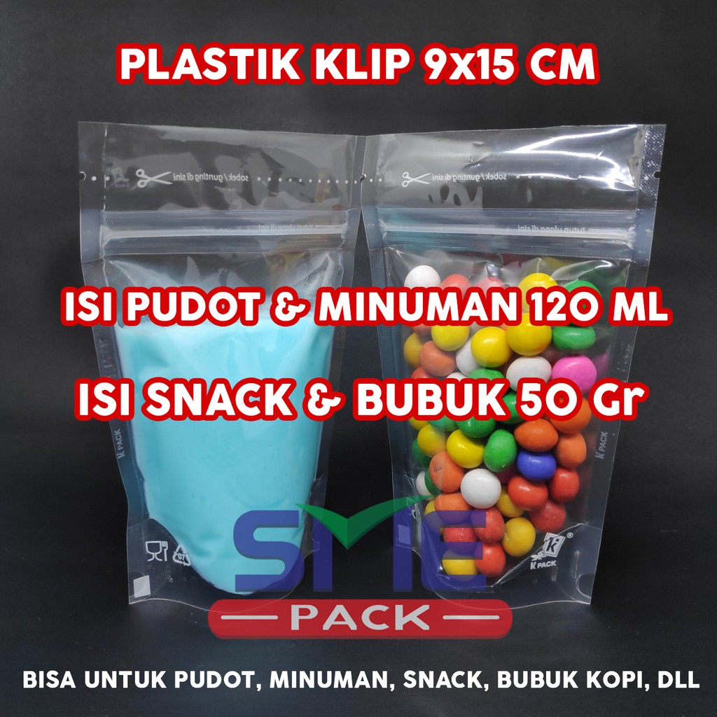 Jual Plastik Standing Pouch Transparan X Kpack Isi Pc