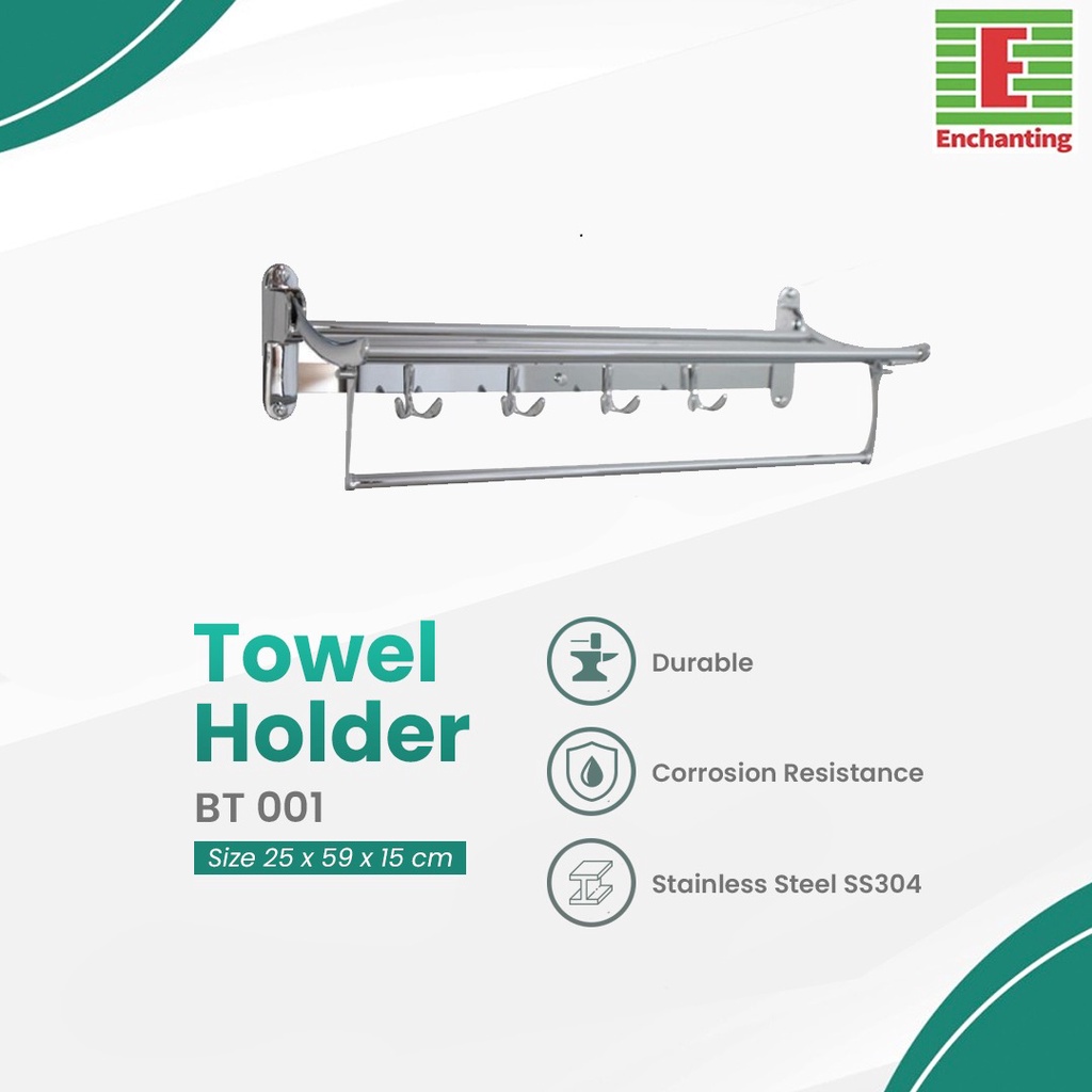 Jual Towel Shelf Rak Gantungan Handuk Dinding Europe Enchanting Bt