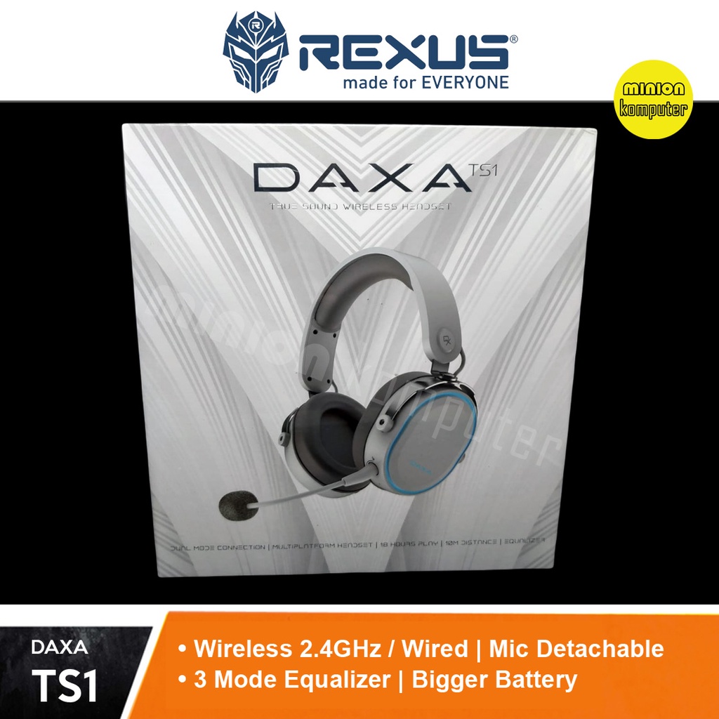 Jual Rexus Daxa Ts Rgb Wireless Gaming Headset Dual Connection With