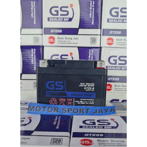 Jual Aki Motor Honda Verza GTZ5S GS J Accu Kering Shopee Indonesia