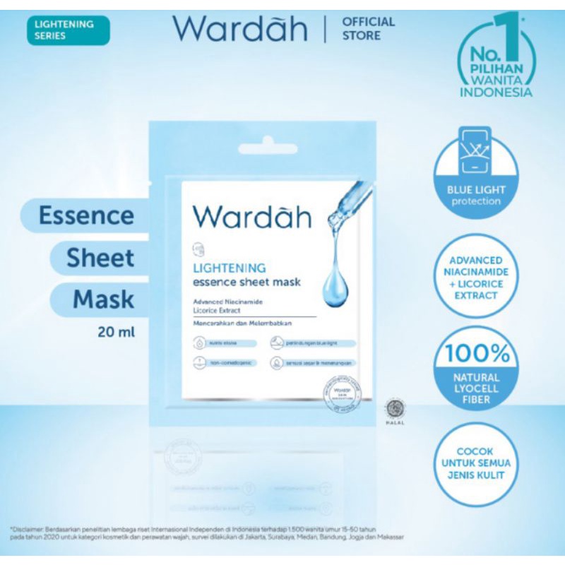 Jual Wardah Lightening Essence Sheet Mask Ml Shopee Indonesia