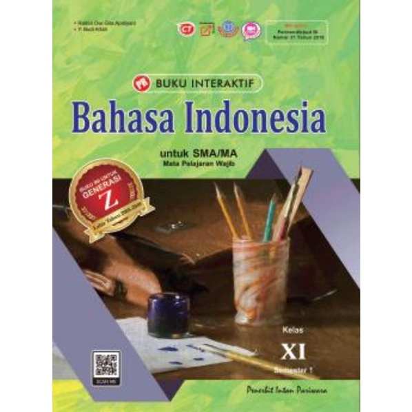 Jual BUKU LKS PR INTERAKTIF BAHASA INDONESIA KELAS 11 SEMESTER 1 TAHUN