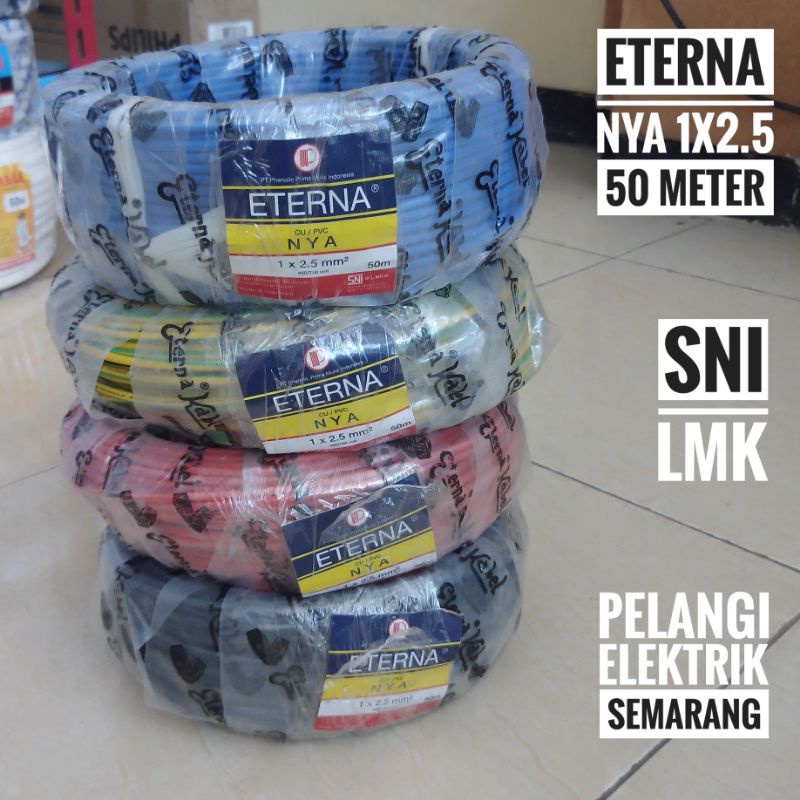 Jual Kabel Eterna NYA 2 5 2 5 1x2 5 Mm2 Kawat Engkel Tunggal SNI