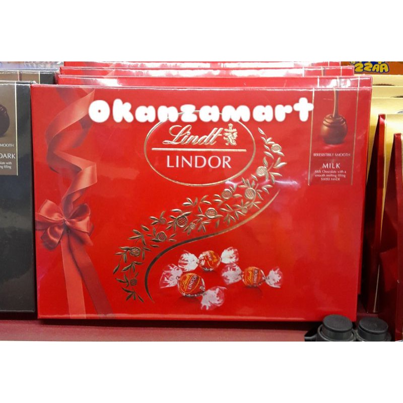 Jual Lindt Lindor Milk Chocolate Gift Box 168gr Shopee Indonesia