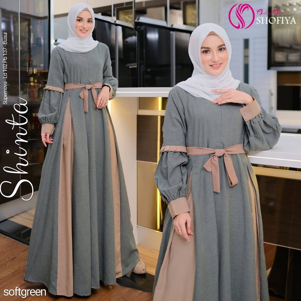 Jual Baju Gamis Syari Muslim Murah Wanita Remaja Terbaru Shinta Maxy