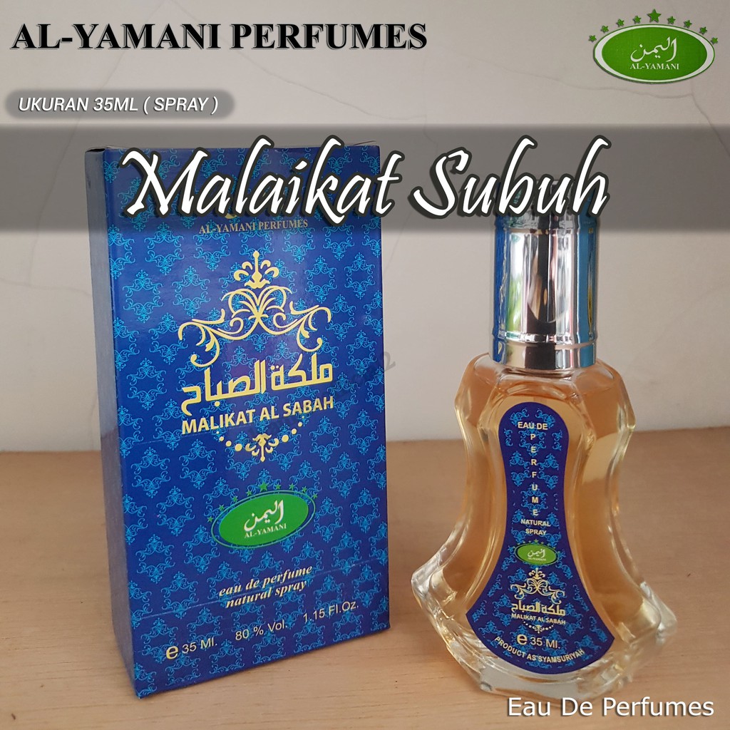 Jual Malaikat Subuh Al Yamani Perfumes Ukuran 35ml Kemasan Spray