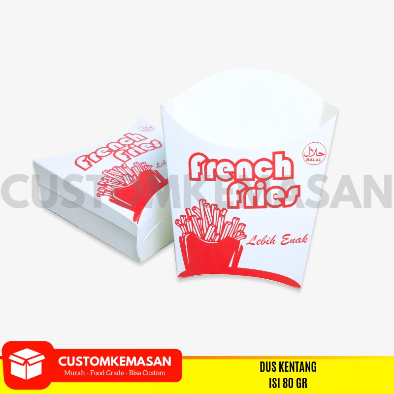 Jual Dus Box Kentang Goreng Kantong Kentang Goreng Kantong French