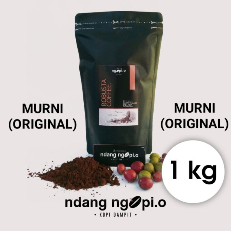 Jual 1 KG Kopi Dampit Murni 100 Robusta Murni Shopee Indonesia