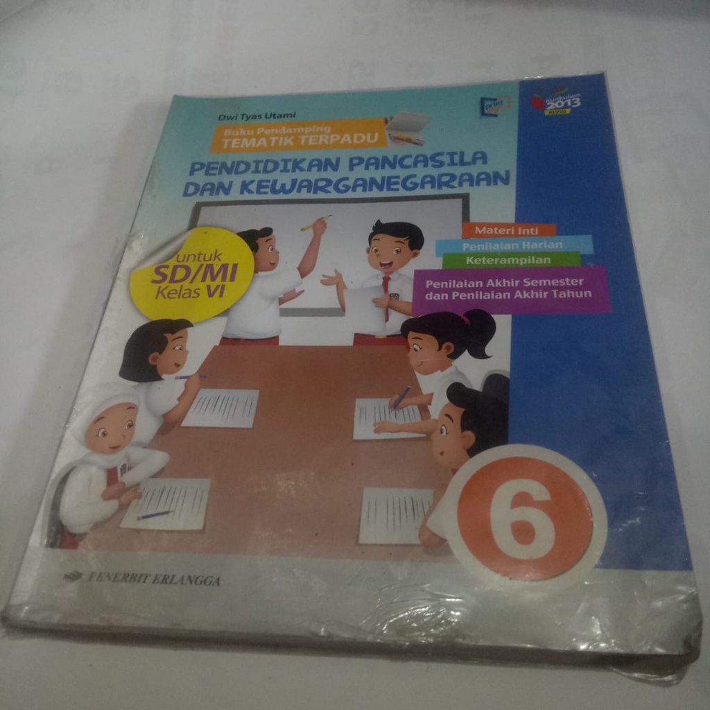 Jual BEKAS BUPING Buku Pendamping Tematik Terpadu PPKN SD MI Kelas 6