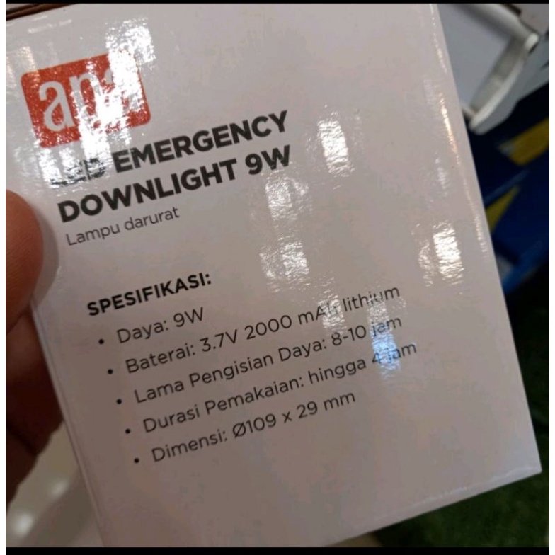 Jual Apa Downlight Led Emergency Watt Watt Putih Lampu Darurat