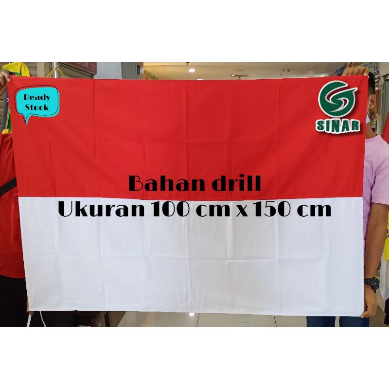 Jual Bendera Merah Putih Atau Bendera Indonesia Bahan Drill Ukuran 100