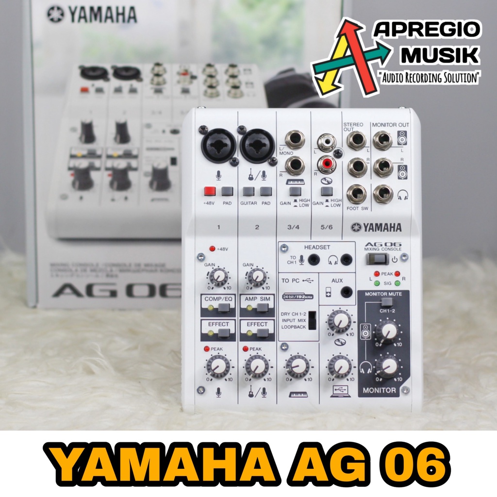 Jual Soundcard Yamaha AG06 6 Channel Mixer And USB Audio Interface