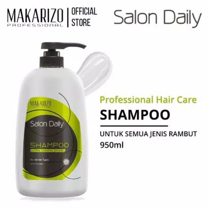 Jual Makarizo Salon Daily Shampoo 950ml Shopee Indonesia