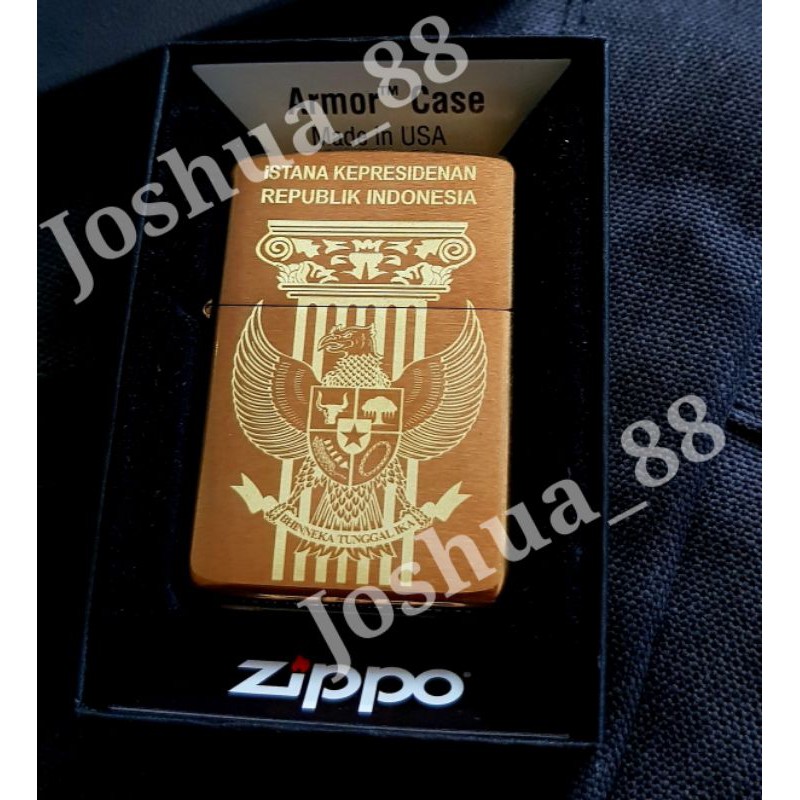 Jual Zippo Original Armor Case Logo Istana Kepresiden Republik