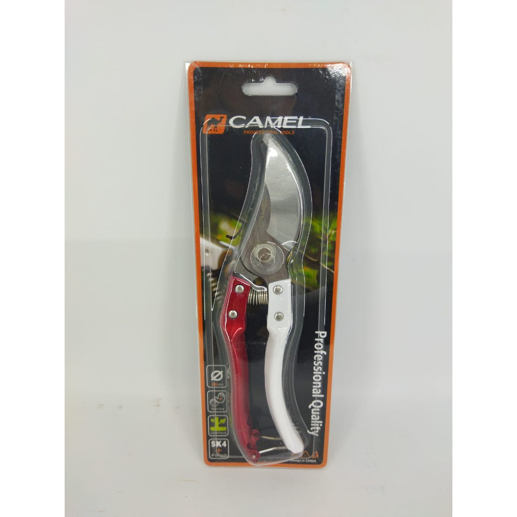 Jual Camel Gunting Dahan Merah Putih Bengkok Inch Gunting Ranting