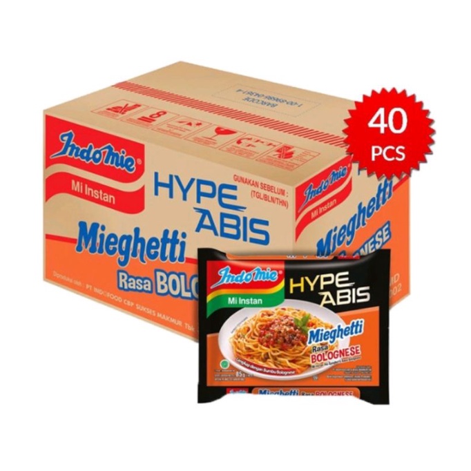 Jual Indomie Hipe Abis Mieghetti Rasa Bolognese Dus Shopee Indonesia