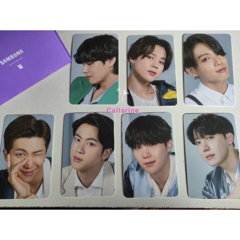 Jual Bts Photocard Samsung Rm Jin Suga Jhope Jimin V Jk Official