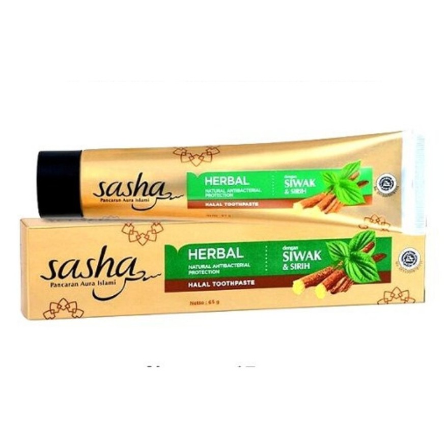 Jual Pasta Gigi Sasha Siwak Natural 65gr Odol Gigi Penyegar Nafas