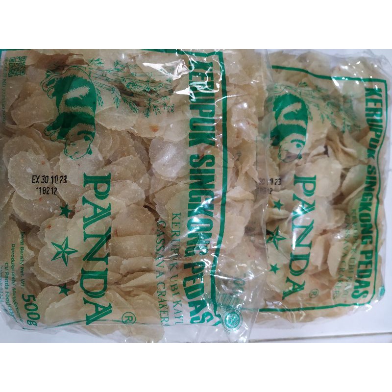 Jual Kerupuk Singkong Pedas Kerupuk Ubi Kayu Cassava Crakers Cap Panda