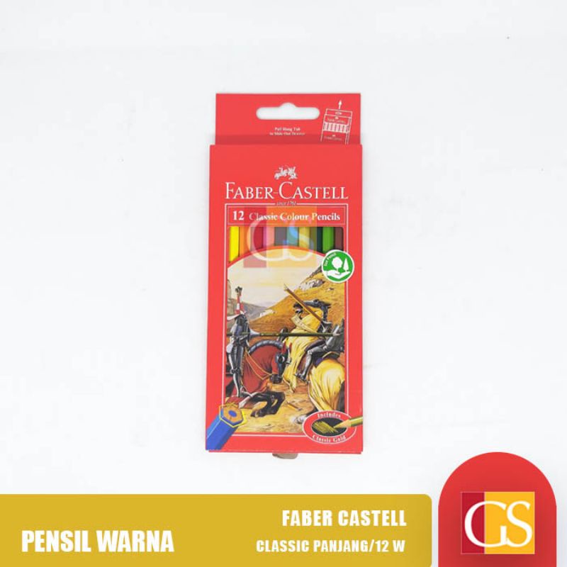 Jual Pensil Warna Faber Castell Classic Warna Panjang Original