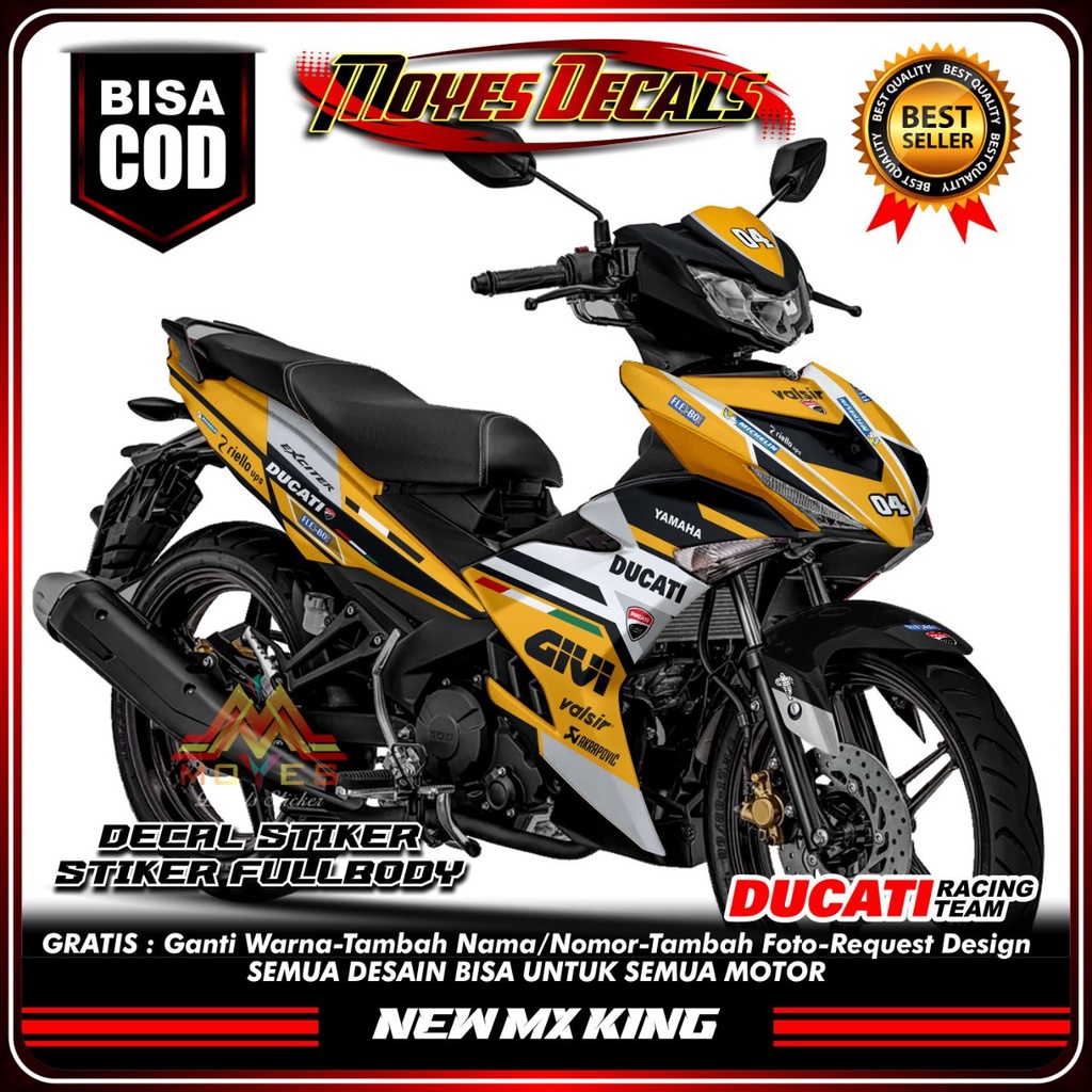 Jual Decal Jupiter New Mx King 150 Stiker Decal Yamaha Jupiter New Mx