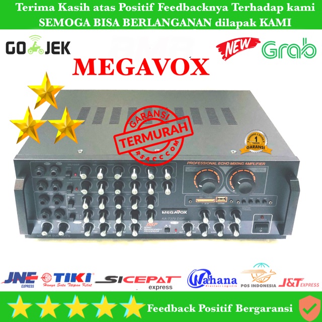 Jual POWER MIXER AMPLIFIER KARAOKE MEGAVOX 10 MIC INPUT ORIGINAL