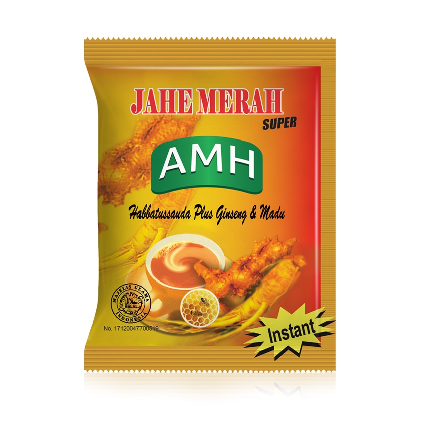 Jual Jahe Merah Super AMH Amanah Per Sachet Asli Original Satuan Atau