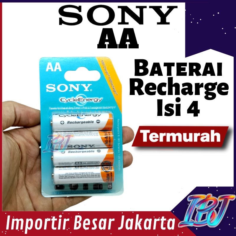 Jual Paling Murah Baterai Aa Sony Mah Isi Cas Rechargeable