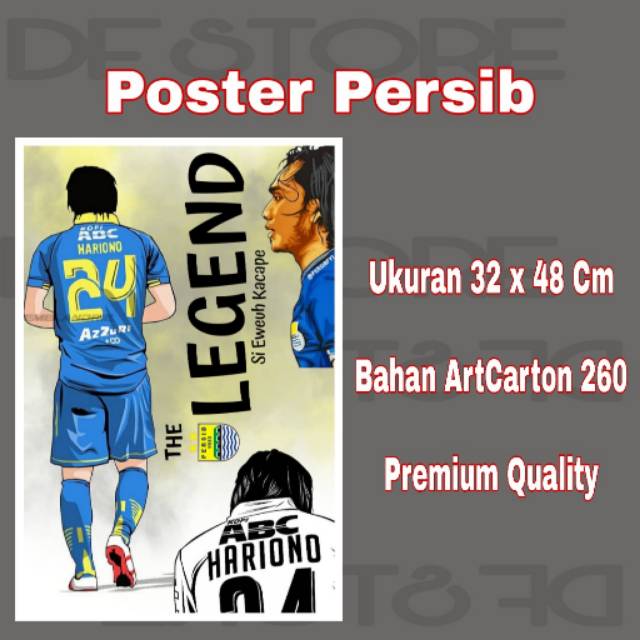 Jual Poster Persib Bandung Edisi Legend Hariono Shopee Indonesia