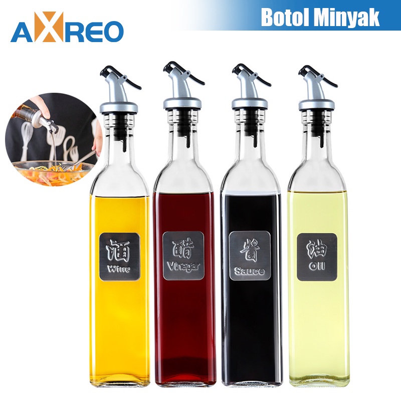 Jual Axreo Ml Botol Minyak Kaca Oil Bottle Transparent Botol