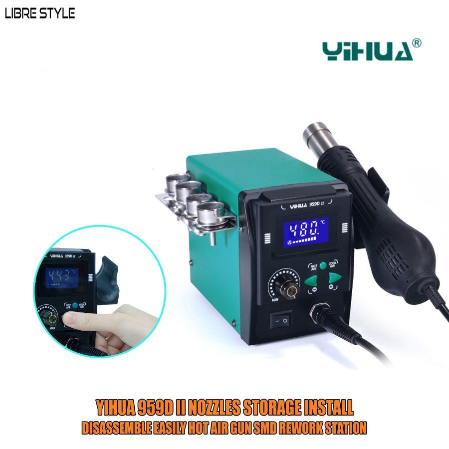 Jual Blower Solder Uap Station Yihua 959D II Hot Gun SMD Rework 959D II