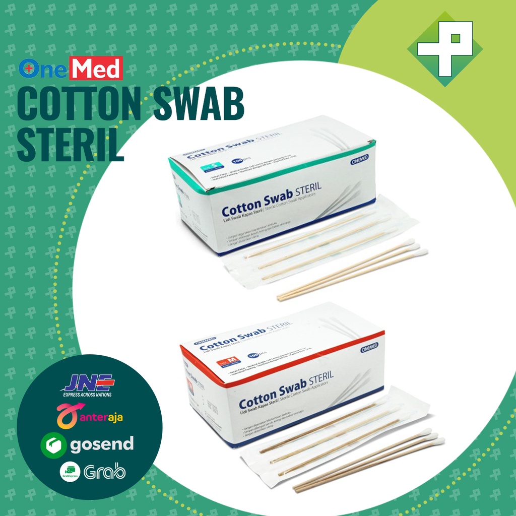 Jual Cotton Swab Steril Onemed Kapas Lidi Steril Isi S Shopee