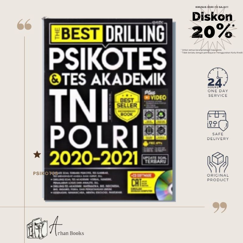 Jual BUKU TES TNI POLRI 2021 BEST DRILLING PSIKOTES TPA Shopee