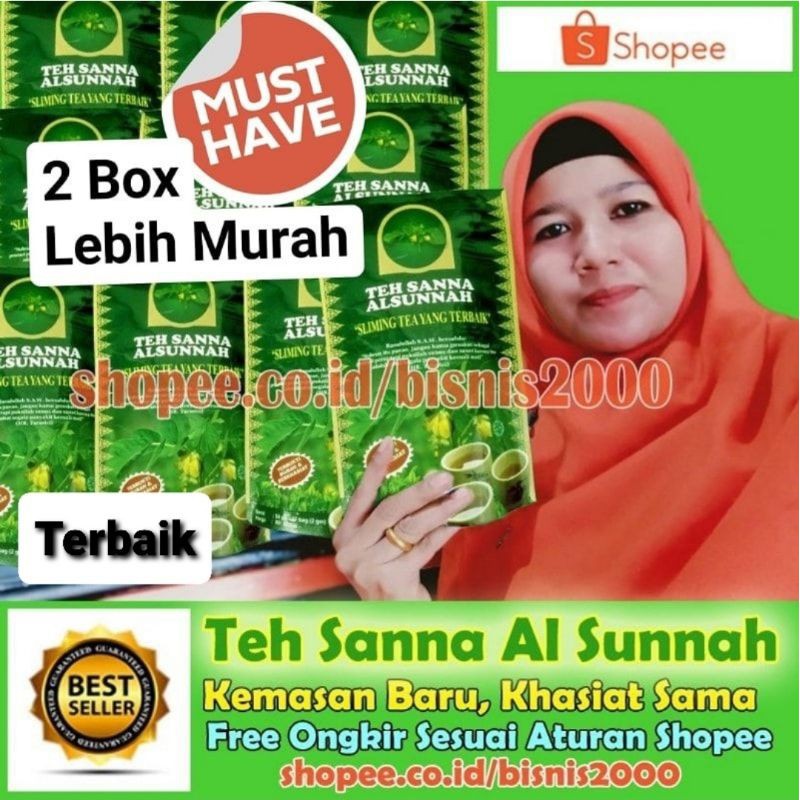 Jual Teh Sanna Al Sunnah Pelangsing Herbal Shopee Indonesia