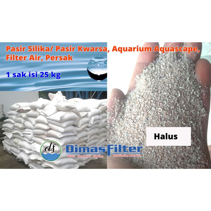 Jual Pasir Silika Pasir Kwarsa Aquarium Aquascape Filter Air Persak