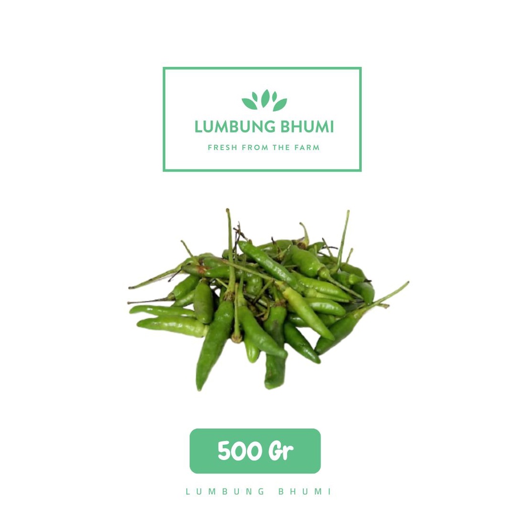 Jual Lumbung Bhumi Cabe Rawit Hijau 500 Gr Sayur Curah Shopee