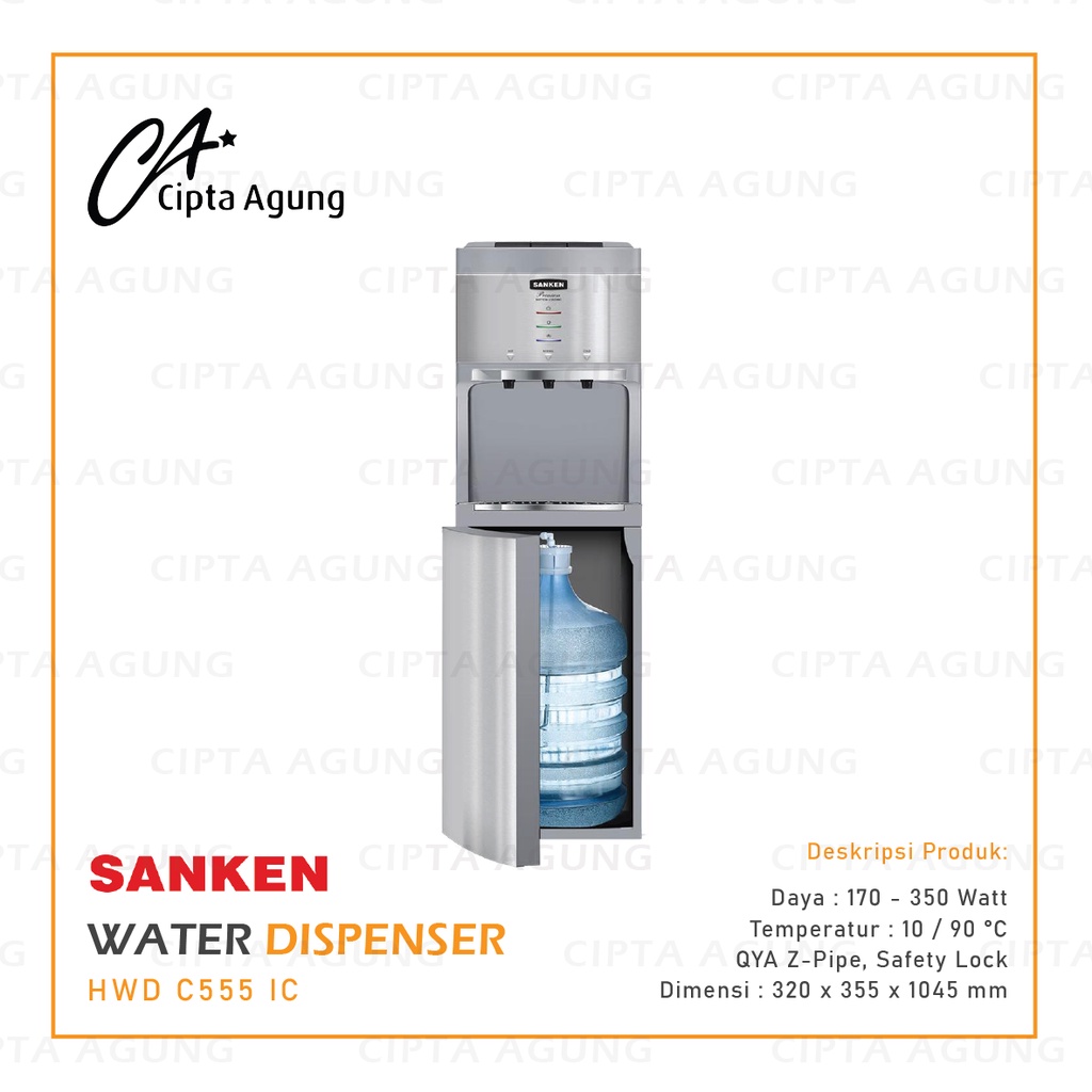 Jual DISPENSER GALON BAWAH SANKEN HWD C555IC HWD C555 HWD C555 IC LOW