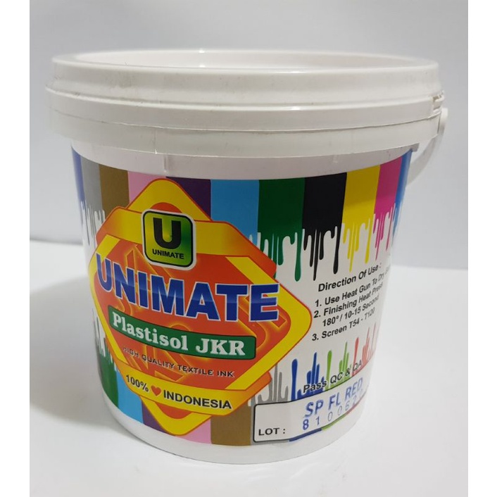 Jual Plastisol Unimate JKR SP FL Red 1kg Shopee Indonesia