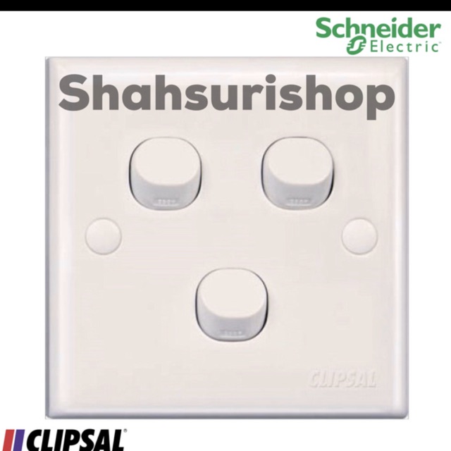 Jual Saklar Triple Isi Schneider Clipsal Classic Inbow Shopee Indonesia