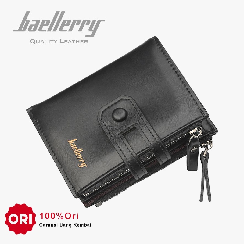 Jual BAELLERRY D3206 Dompet Pria Bahan Kulit PU Leather Premium BAEOS