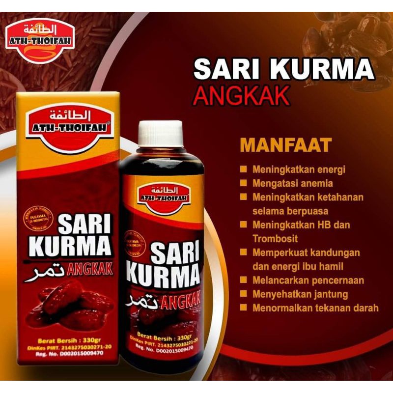 Jual Sari Kurma Madu Angkak Ath Thoifah Obat Herbal DBD Tipes Menaikkan